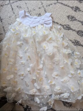 PatPat White Flower Appliqué Formal Dress